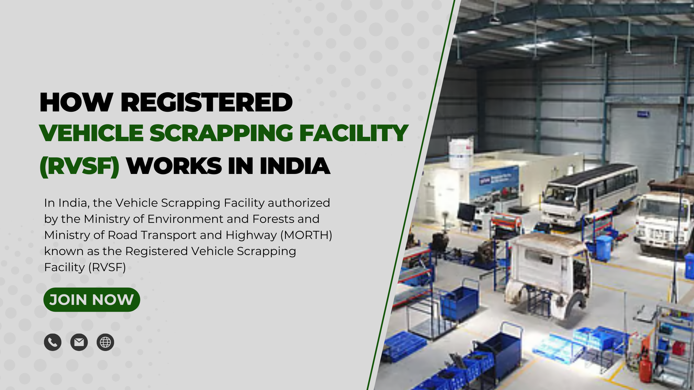 How Registered Vehicle Scrapping Facility (RVSF) works in India