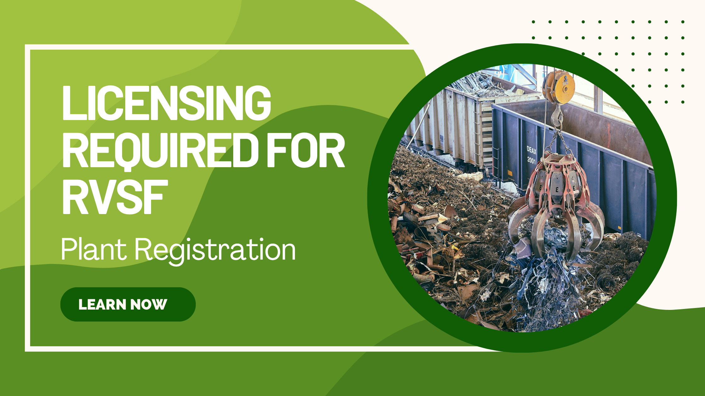 Licensing Required for RVSF Plant Registration
