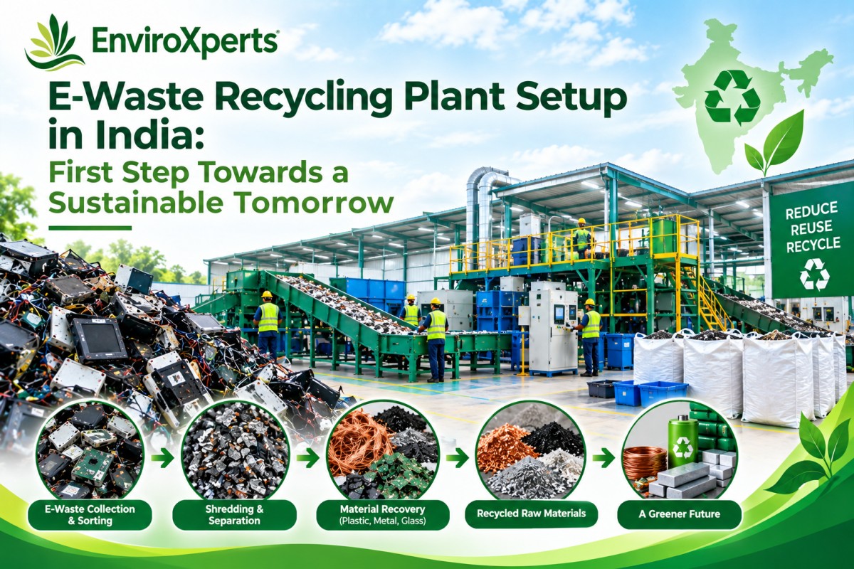 E-waste recycling plant setup in India with EnviroXperts