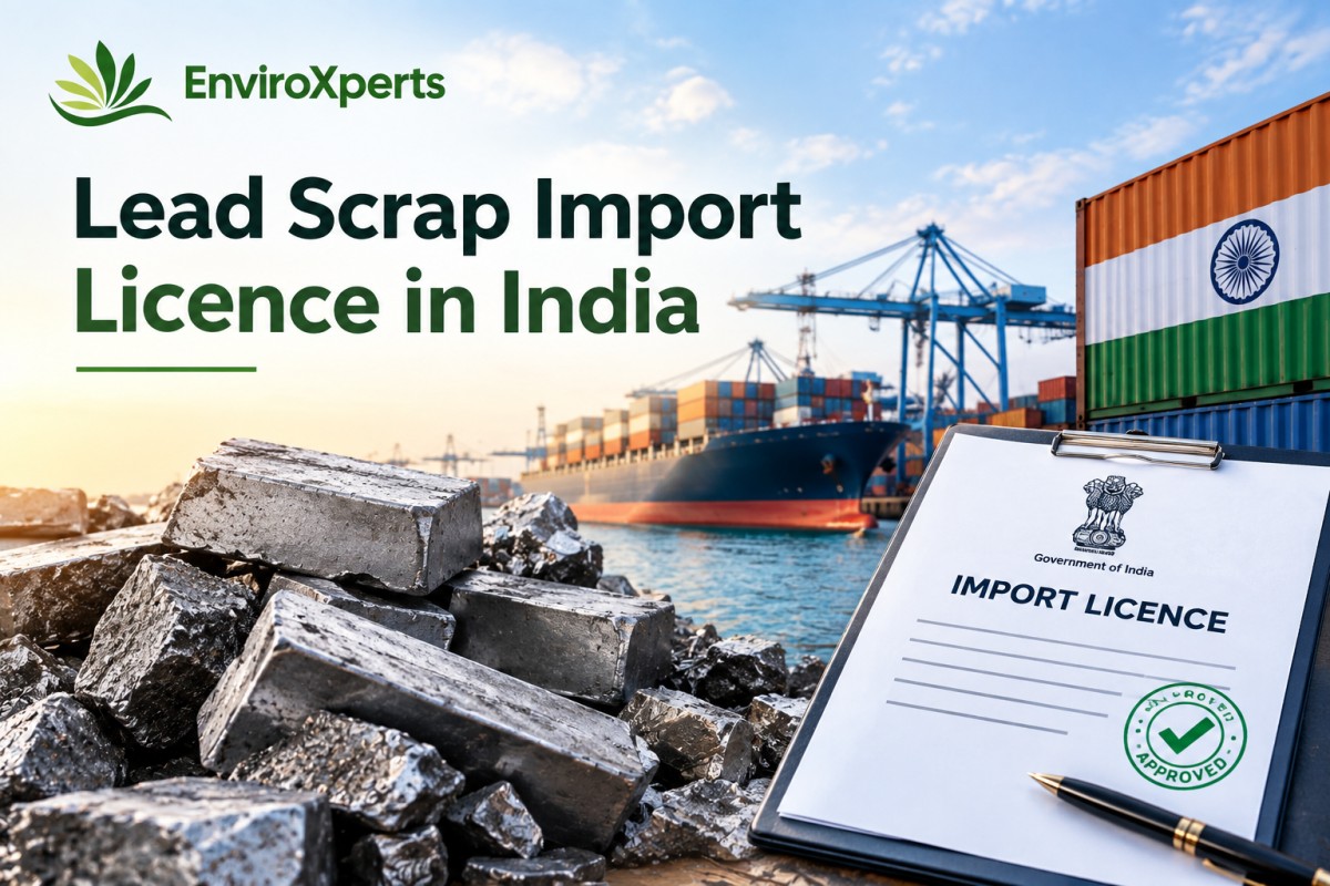Lead scrap import license in India